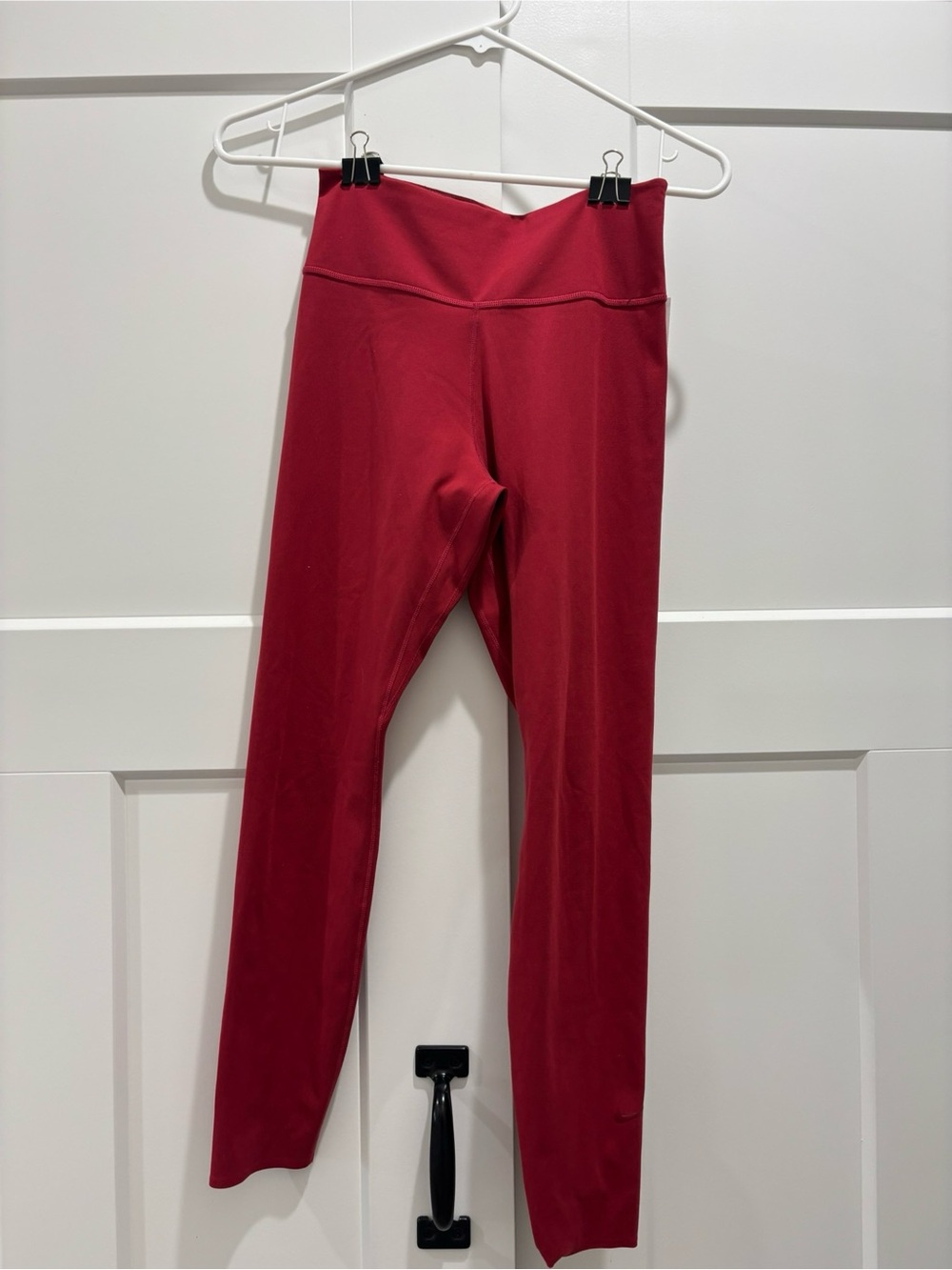 Red Nike High-Waist Leggings